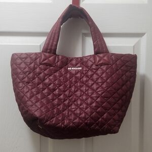 MK Wallace Small Burgundy Tote Bag EUC